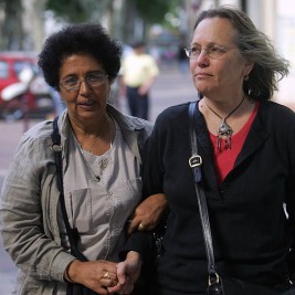 Aicha el-Wafi and Phyllis Rodriguez  Image